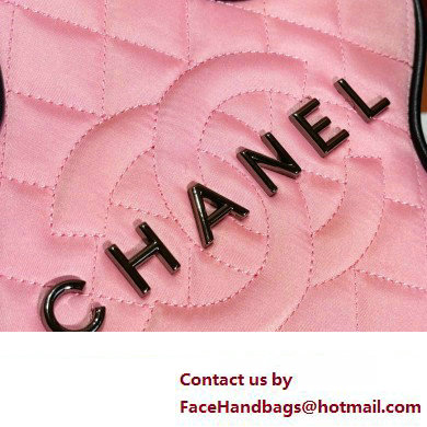 chanel Satin  &  Black Metal pink  &  Black AS4579 star handbag 2024